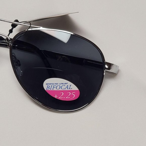 Design Line Aviator Sun Readers +2.25 Silver - Picture 11 of 11